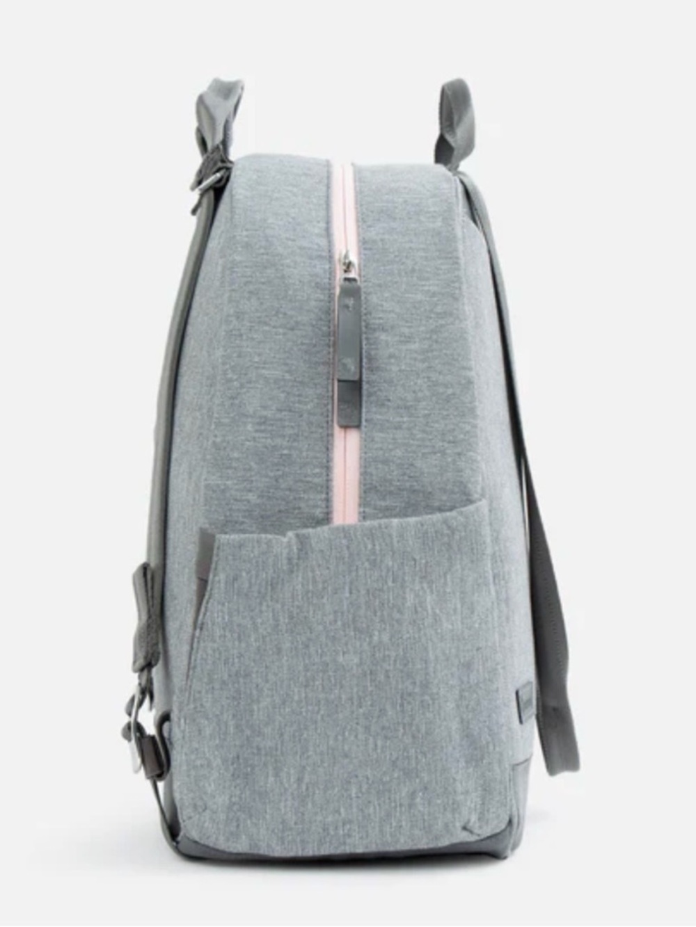 Women Doubletake Melbourne Gray Tennis Backpack Tote with Pink Accent - Picture 2 of 11